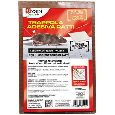 TRAPPOLA RATTI ADESIVA 2PZ